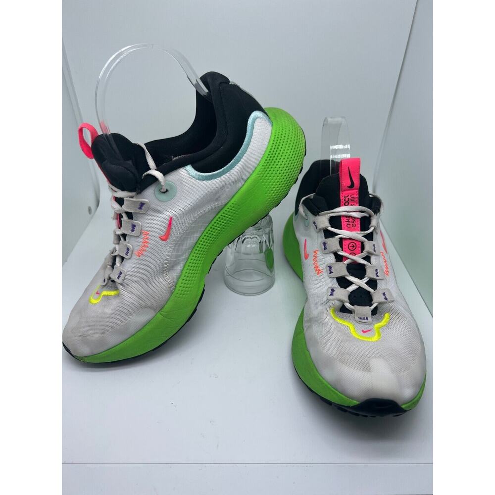 Nike Womens React Escape Run DJ5929-100 White Running Shoes Sneakers Size 8